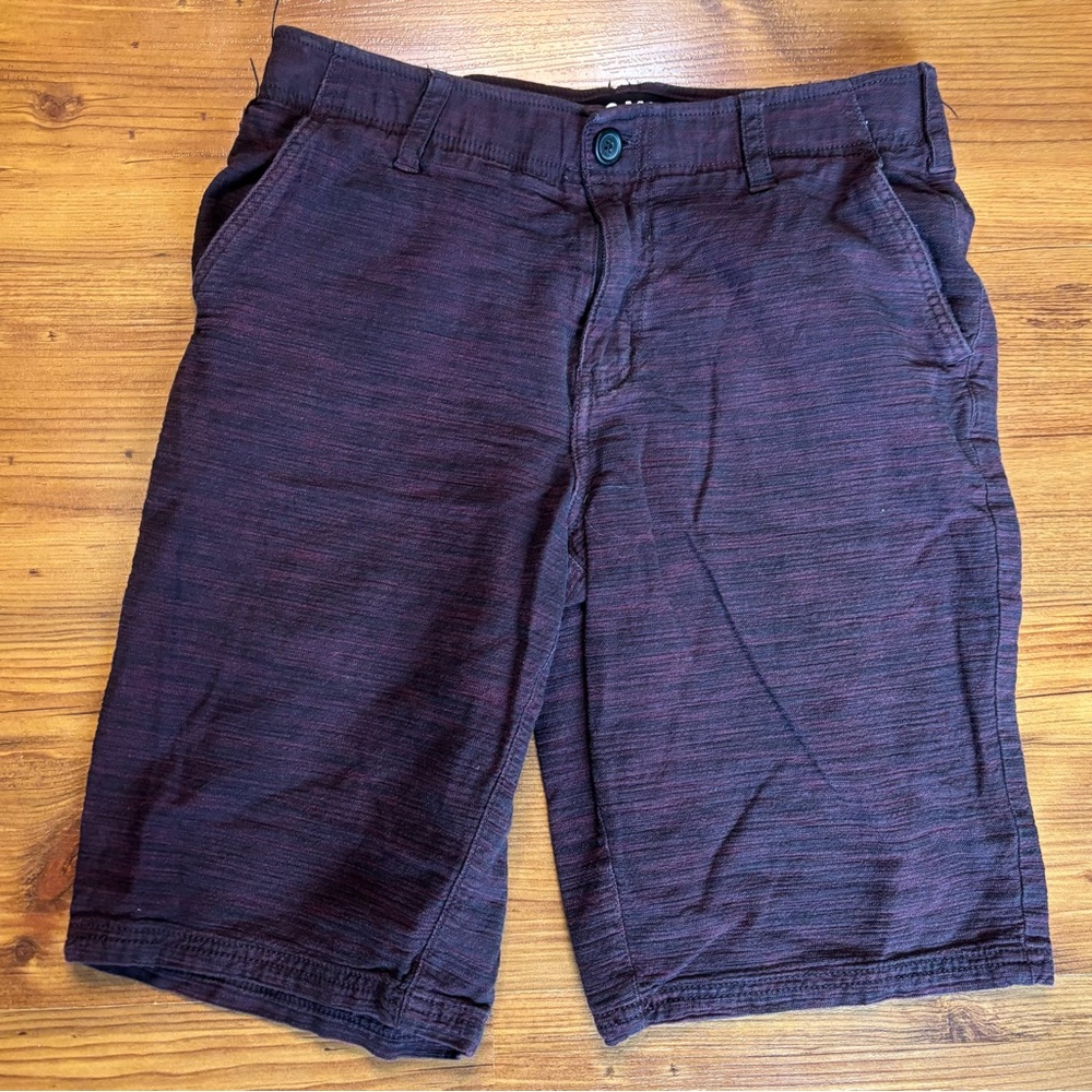 Zoo York Men's Flat Front Shorts in Deep Plum